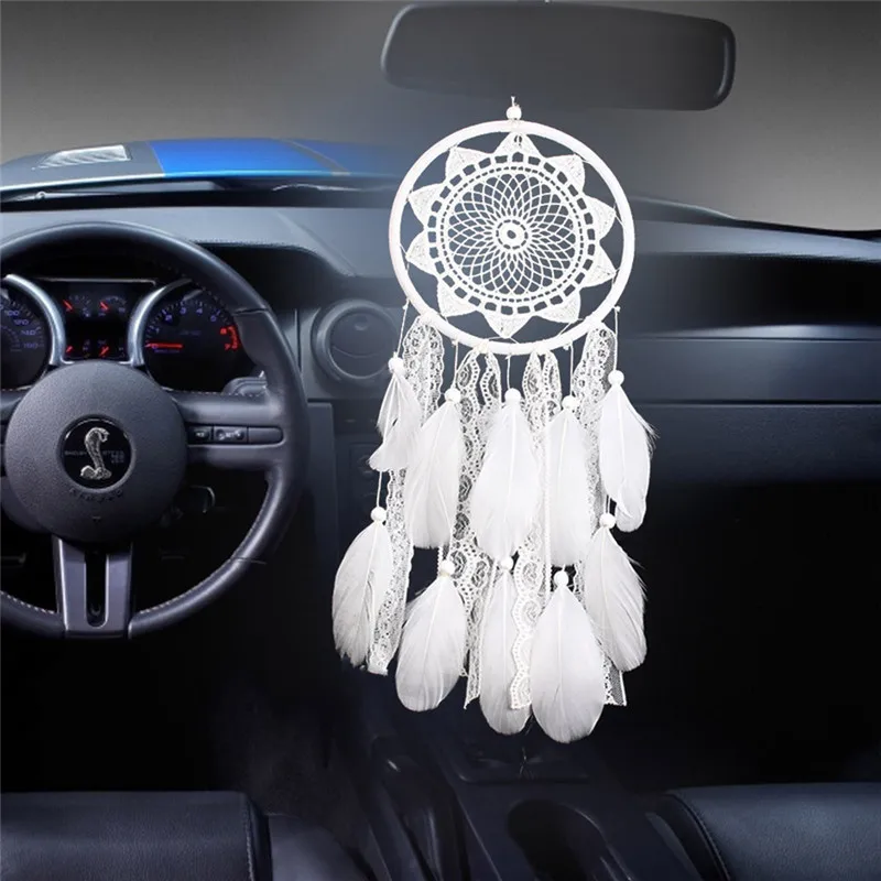 Винтажный Ловец снов домашний декор настенная подвеска розовый персик сердце