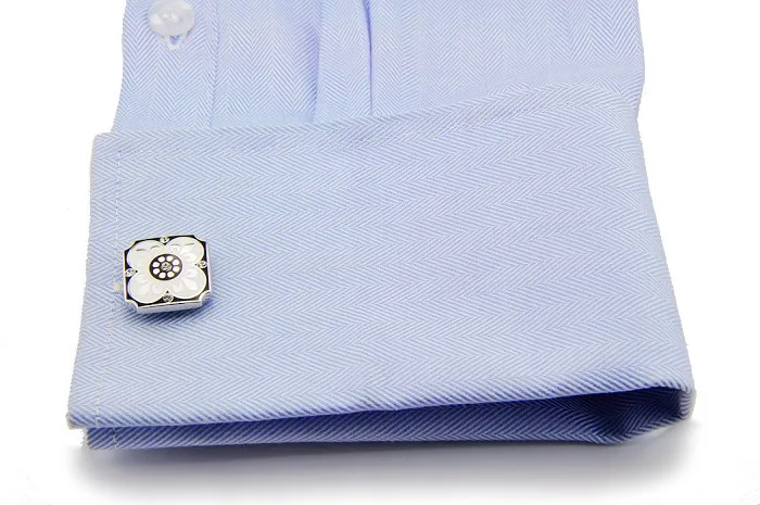 SPARTA Isabella Red Plated with White Gold Enamel cufflinks High quality metal men's Cuff Links + Free Shipping !!! | Украшения и