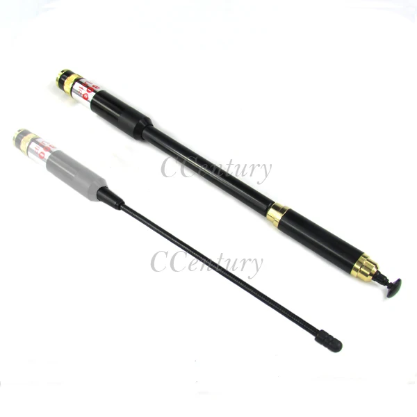 AL800 VHF UHF SMA F Женская телескопическая двухдиапазонная антенна для двухсторонней