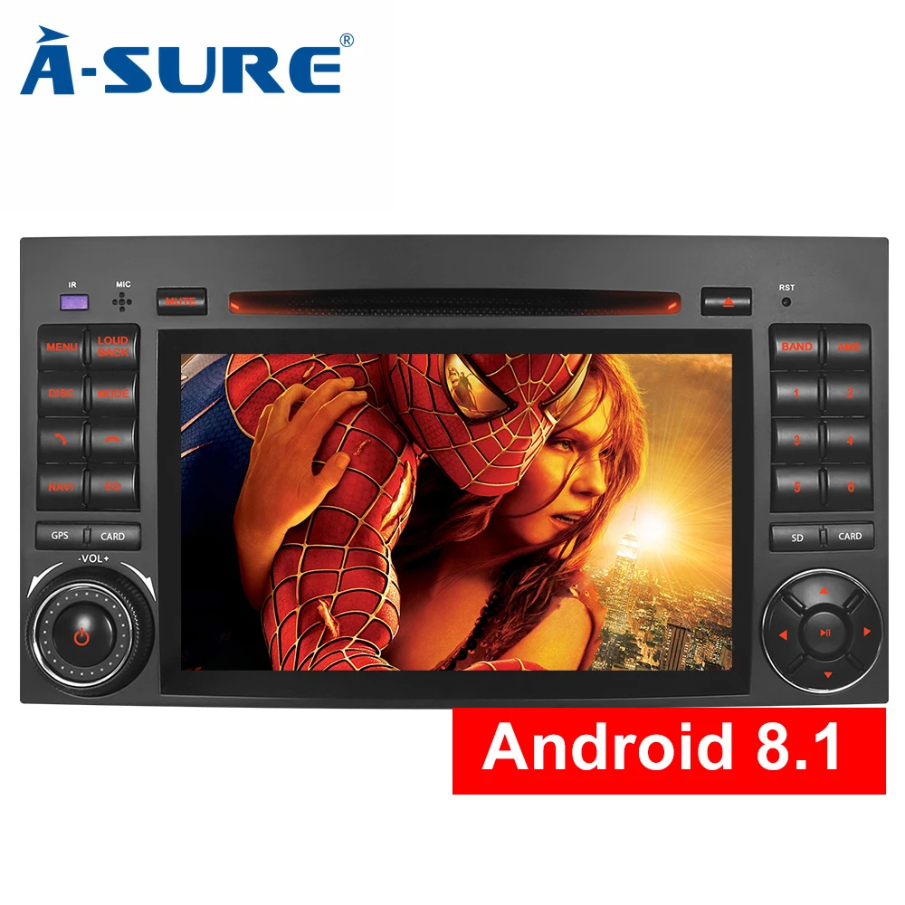A Sure Quad Ocore Android 8 1 радио DVD GPS плеер для Mercedes Benz B class W245 Sprinter Viano Vito C класс CLK W209