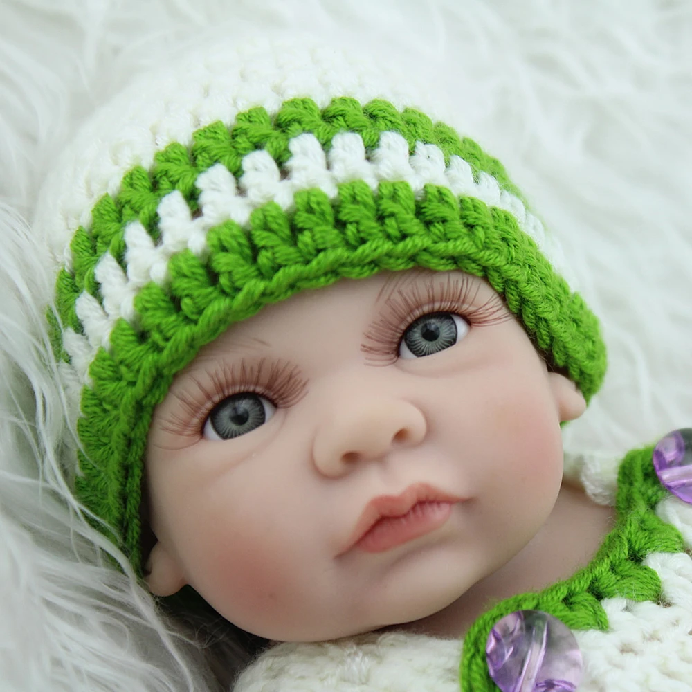 Реалистичные силиконовые мини Кукла Reborn 10 дюймов 28 см|realistic reborn|silicone reborn babiesreborn baby