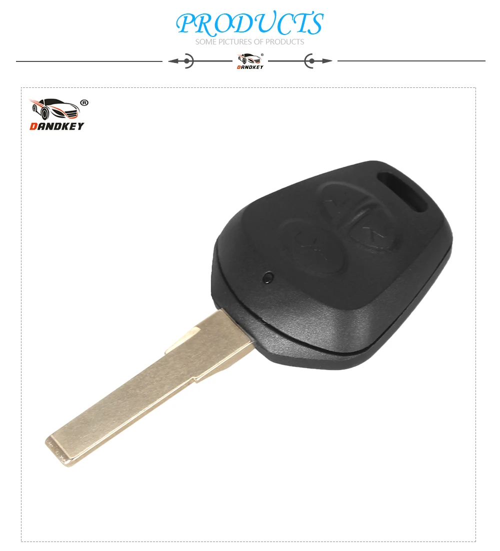 DANDKEY сменный корпус дистанционного ключа автомобиля Fob 3 кнопки для Porsche 911 996 Boxster S 986 чехол для ключей корпус Uncut Blade