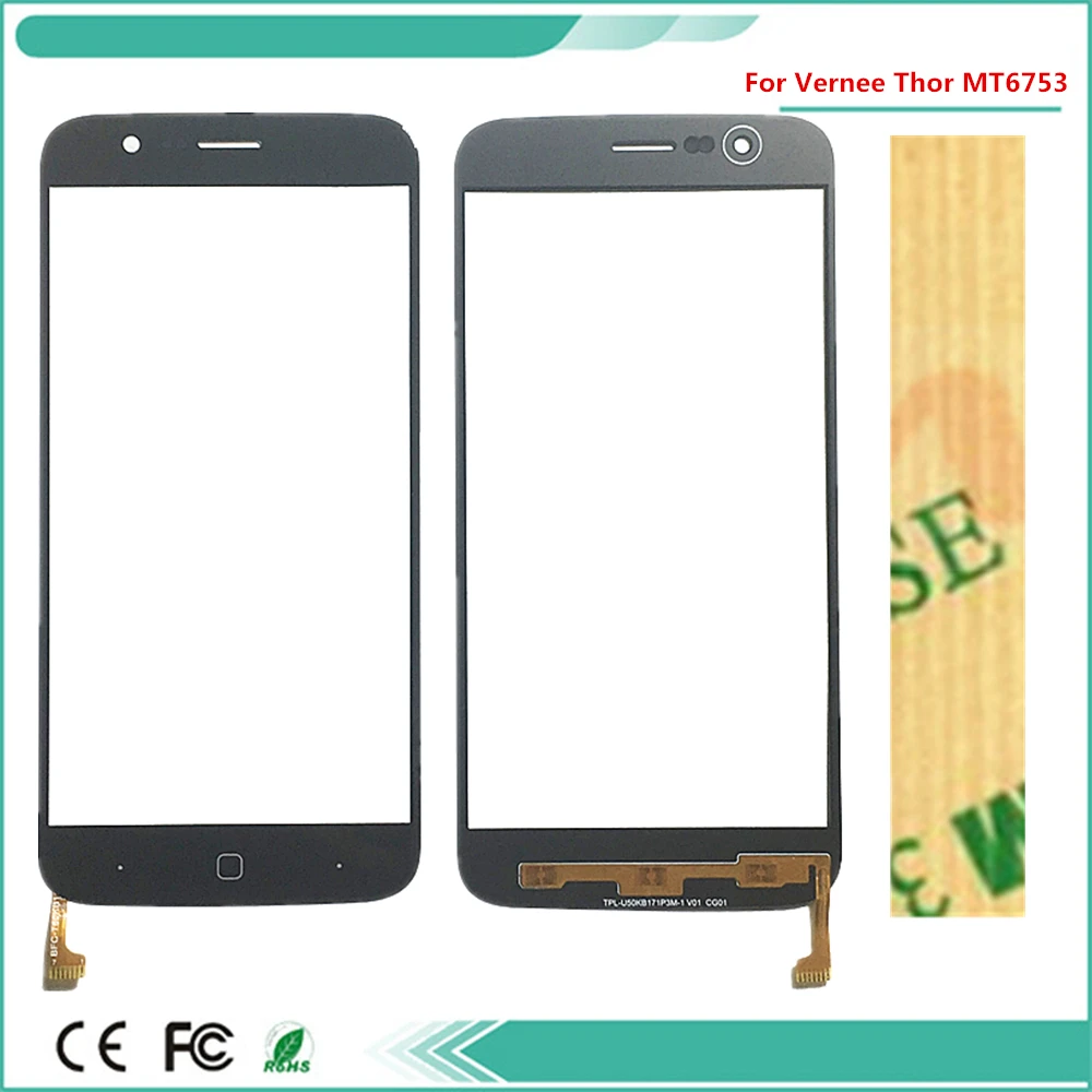 5 0 дюймовый передний стеклянный датчик для Vernee Thor MT6753 Octa Core кодирующий