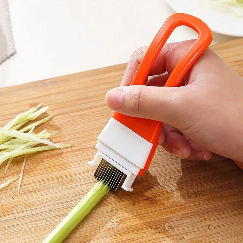 Горячая кухонная утварь кухонные принадлежности острые кухонные принадлежности нож для овощерезки волшебный Измельченный зеленый нож для лука режущего гаджета