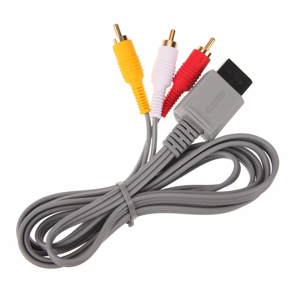 6 футов 1 8 м Аудио Видео AV композитный 3 RCA кабель для ТВ разъем Nintendo Wii|connectors for