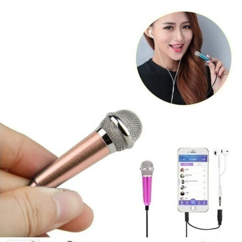Детские Мини микрофонные ИГРУШКИ КАРАОКЕ USB Мини конденсаторный микрофон для караоке музыкальная игрушка вечерние песни для телефона компьютер для ребенка подарок для девочки