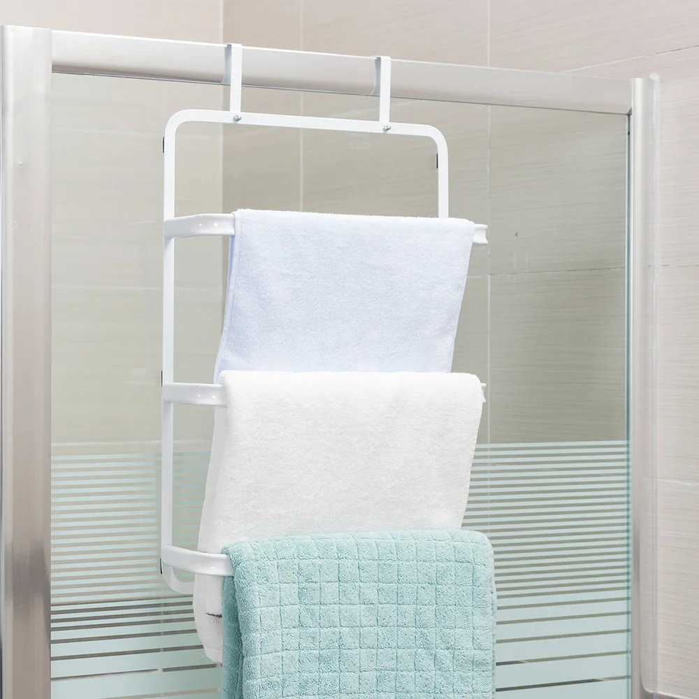 Креативная железная дверь задняя вешалка для полотенец ванная комната настенная