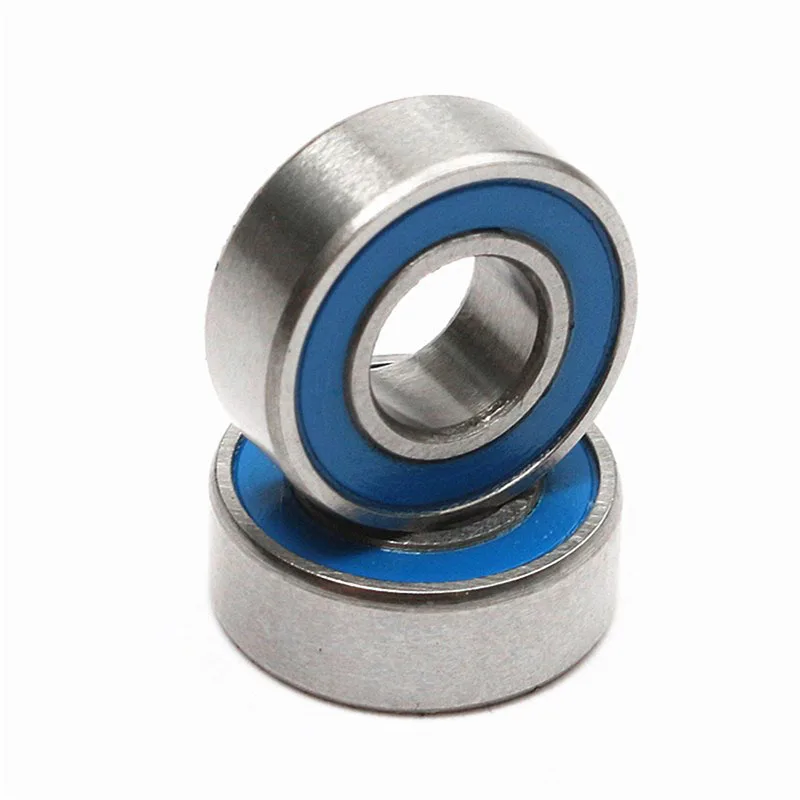 

High quality 50PCS ABEC-5 MR105-2RS MR105 2RS MR105 RS MR105RS 5x10x4 mm Blue rubber sealed miniature deep groove ball bearings