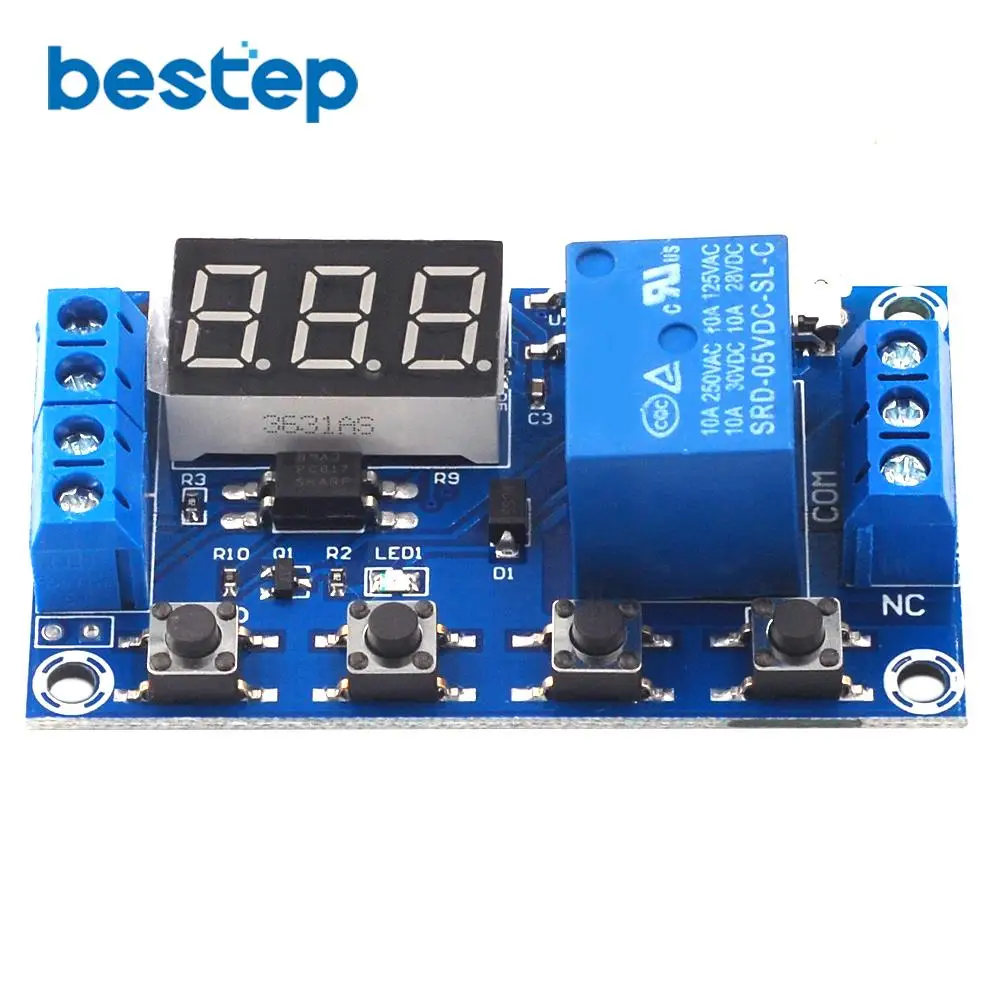 6-30 В релейный модуль переключатель Время задержки срабатывания цепи таймер цикл