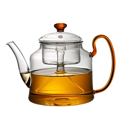 Steaming teapot 1200 мл большой емкости чайные горшки S чайный сервиз кипящий чайный горшок пуэр чайник чайный набор Высокое качество Термостойкое стекло кофе чай горшок - Цвет: Steaming teapot
