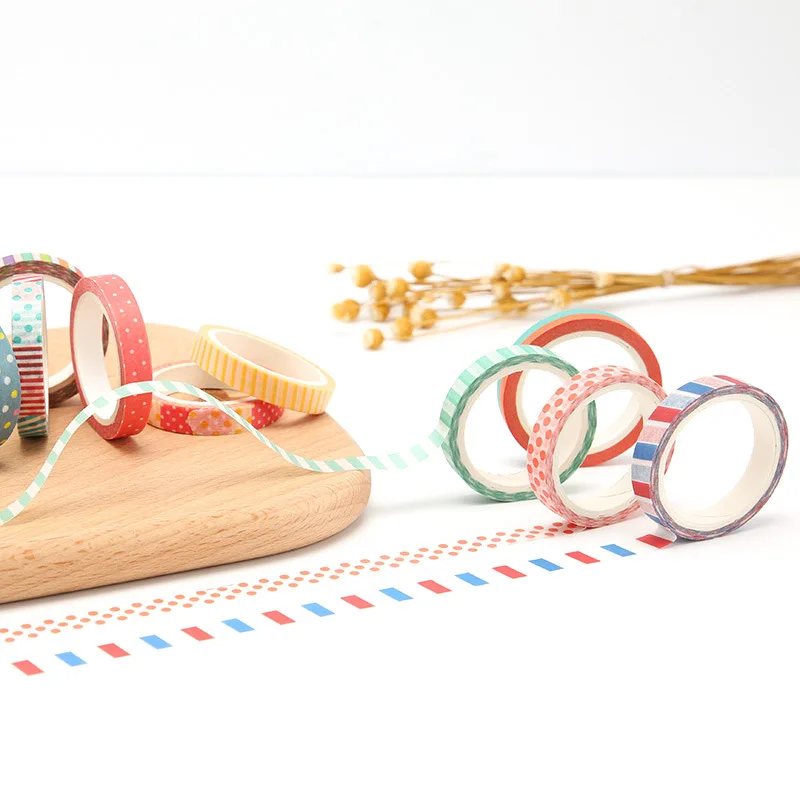 3 рулонов/упаковка лента Washi Винтаж узкие декоративная клейкая DIY Скрапбукинг