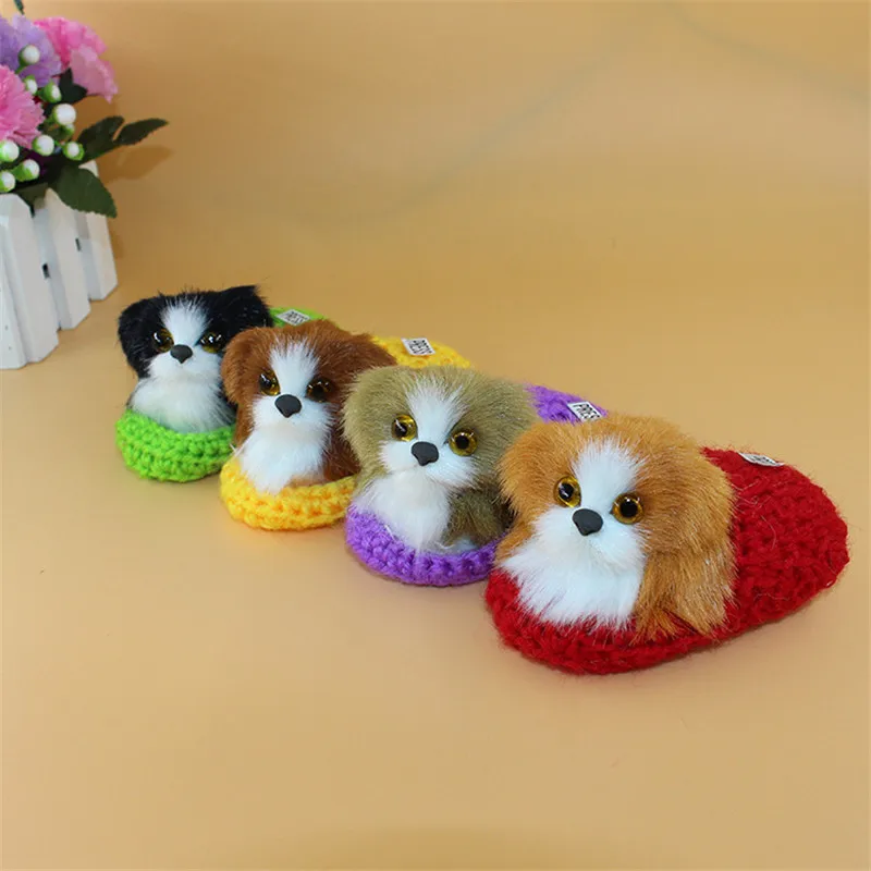 1 шт. имитационная модель собаки мини плюшевые игрушки куклы kawaii миниатюрные
