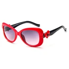 Солнцезащитные очки RILIXES для маленьких девочек, UV400, прозрачные, розовые, прекрасные солнечные очки для детей, красные солнечные очки