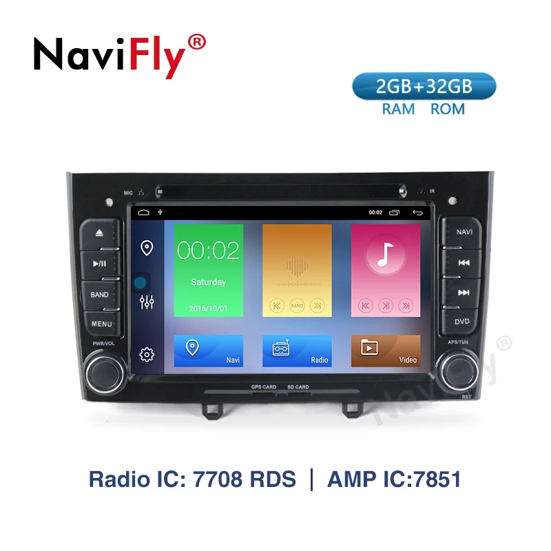 Navifly Android9.1 Автомобильная RDS радио кассета для peugeot 408 peugeot 308 308SW с gps Навигатором Радио BT Ipod 4G wifi DVR камера