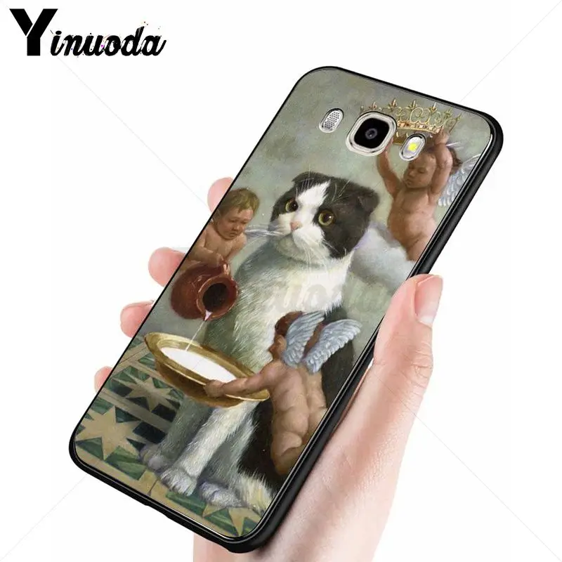 Чехол для телефона Yinuoda Leonardo da Vinci Mona Lisa Pat Cat Van Gogh Samsung Galaxy j6plus j7 prime j8 j2 j4plus 2018 |