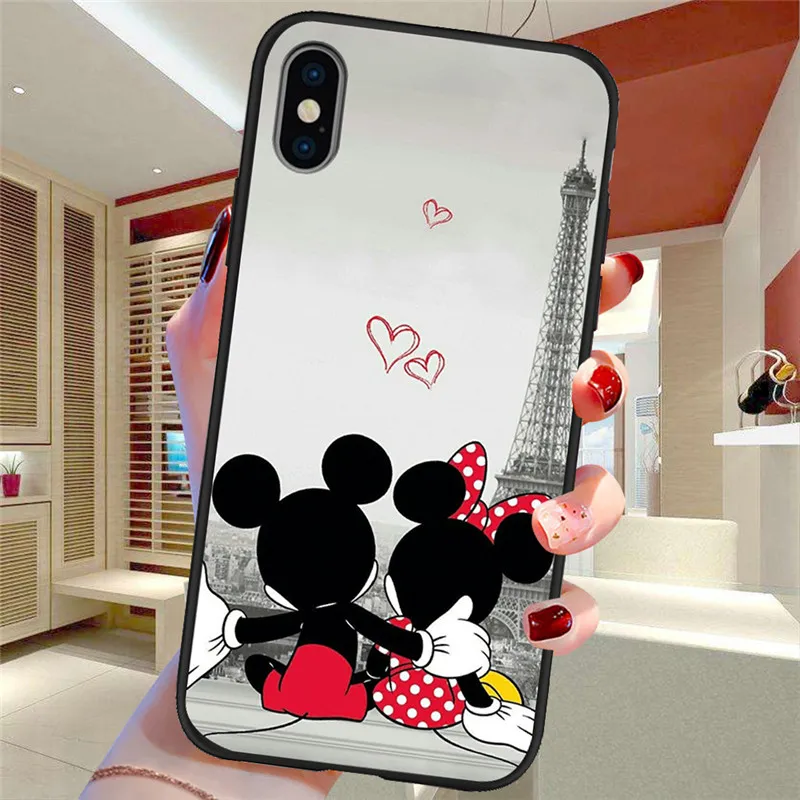 H1865 Мультфильм для iPhone X XR XS Max 5 5S SE 6 6S 7 8 Plus Oneplus 5T Pro 6T чехол для телефона Funda Coque Etui funda capinha mouse - Цвет: H1865