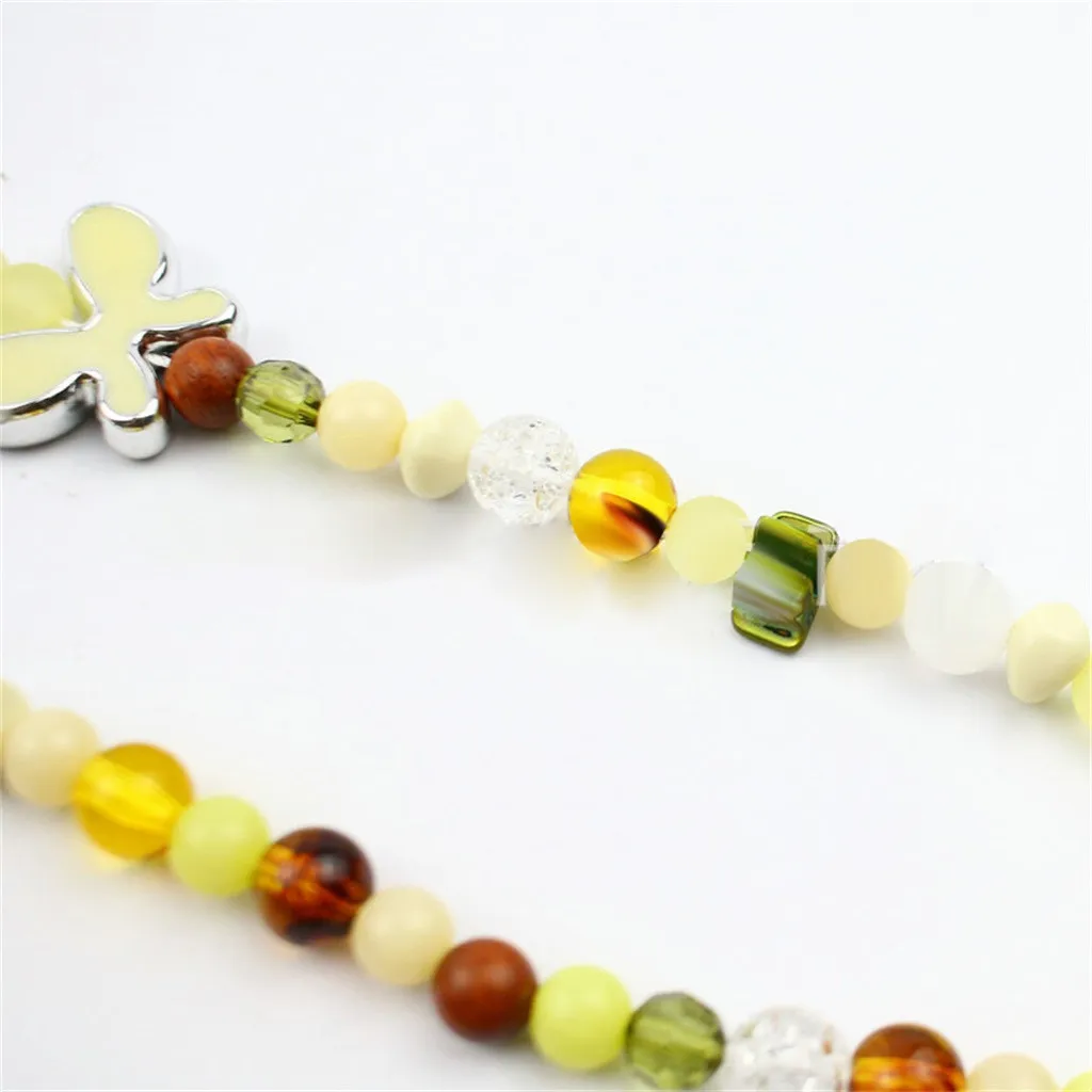 Long Necklace Bohemian Retro Butterfly Pendant Tassel Bead Sweater Chain Gift d90507 | Украшения и аксессуары