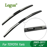 legua wiper blades for toyota yaris 2005 2011 1424car wiperhybrid rubber windscreen windshield wipers car accessory