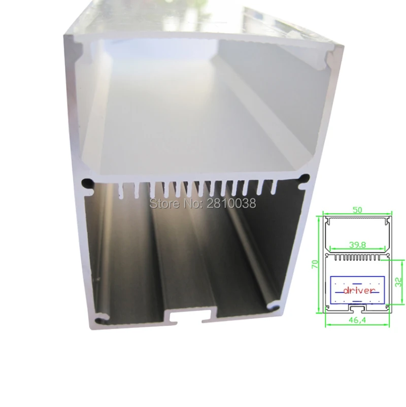 10X2 м комплекты/партия U образные профили алюминиевых профилей для экструзионных