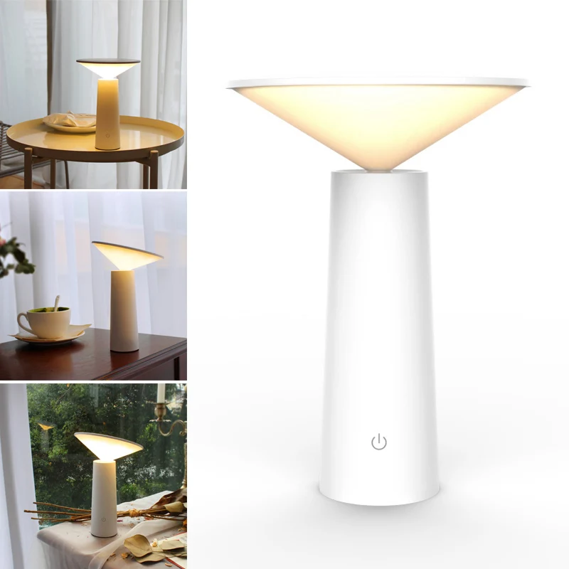 Лучший Диммируемый ночной Светильник USB перезаряжаемые Настольная лампа для