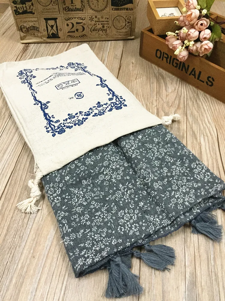 2016 Rural style big tassel women bandana art winter pashmina elegant warm good quality simple muslim hijab 8 colours | Аксессуары для