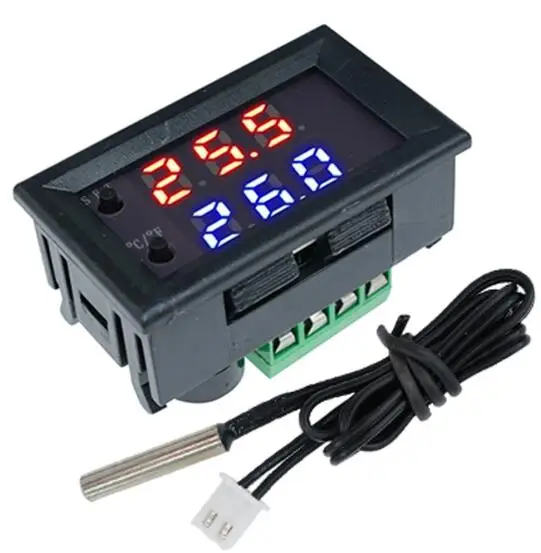W1209WK W1209 DC 12 В AC 110 В 220 В цифровой термостат регулятор температуры Регулятор терморегулятор инкубатор датчик метр NTC