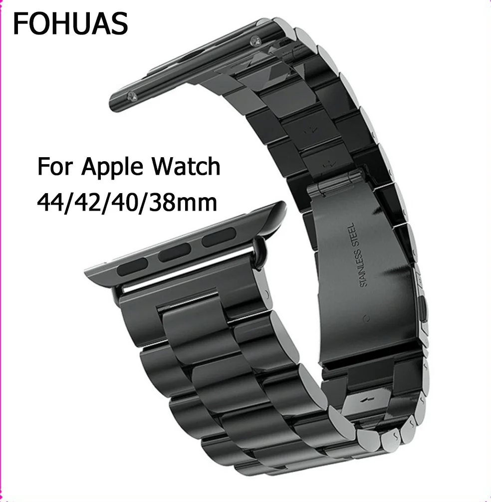 Высокое качество 316L Нержавеющая Сталь Ссылка браслет для Apple Watch группа 42 мм 38