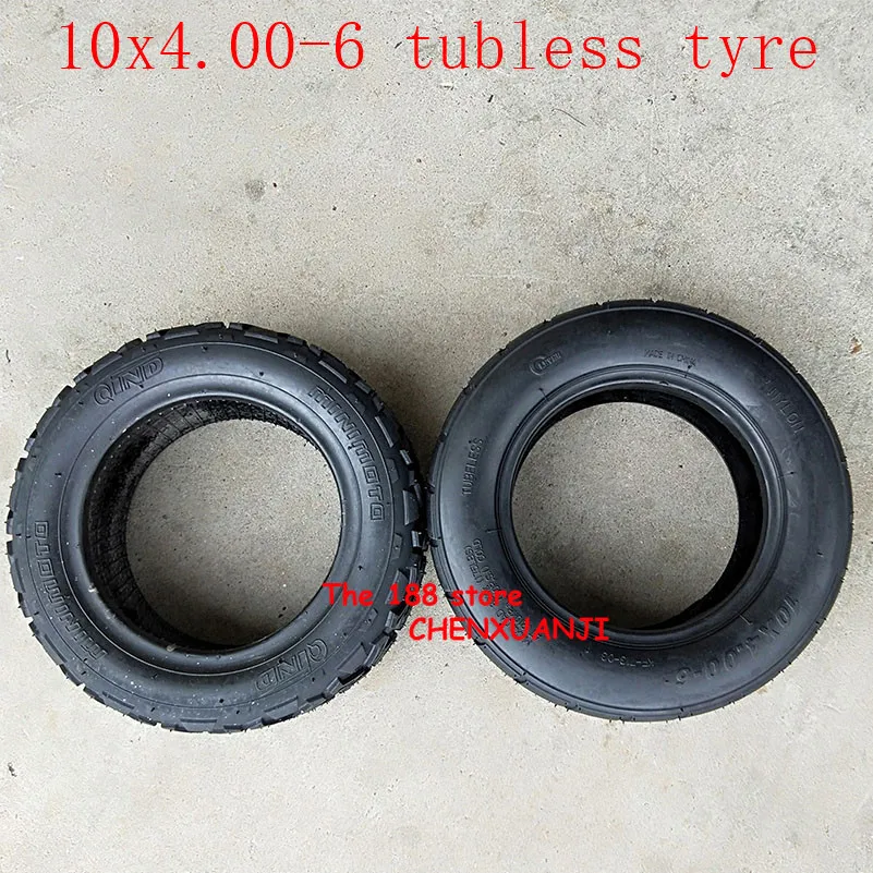 Free shipping10X4.00-6 10*4.00-6 Tire Tubeless Vacuum Tyre For Harley Electric Citycoco Scooter Go karts ATV Quad bike OFF-Road |