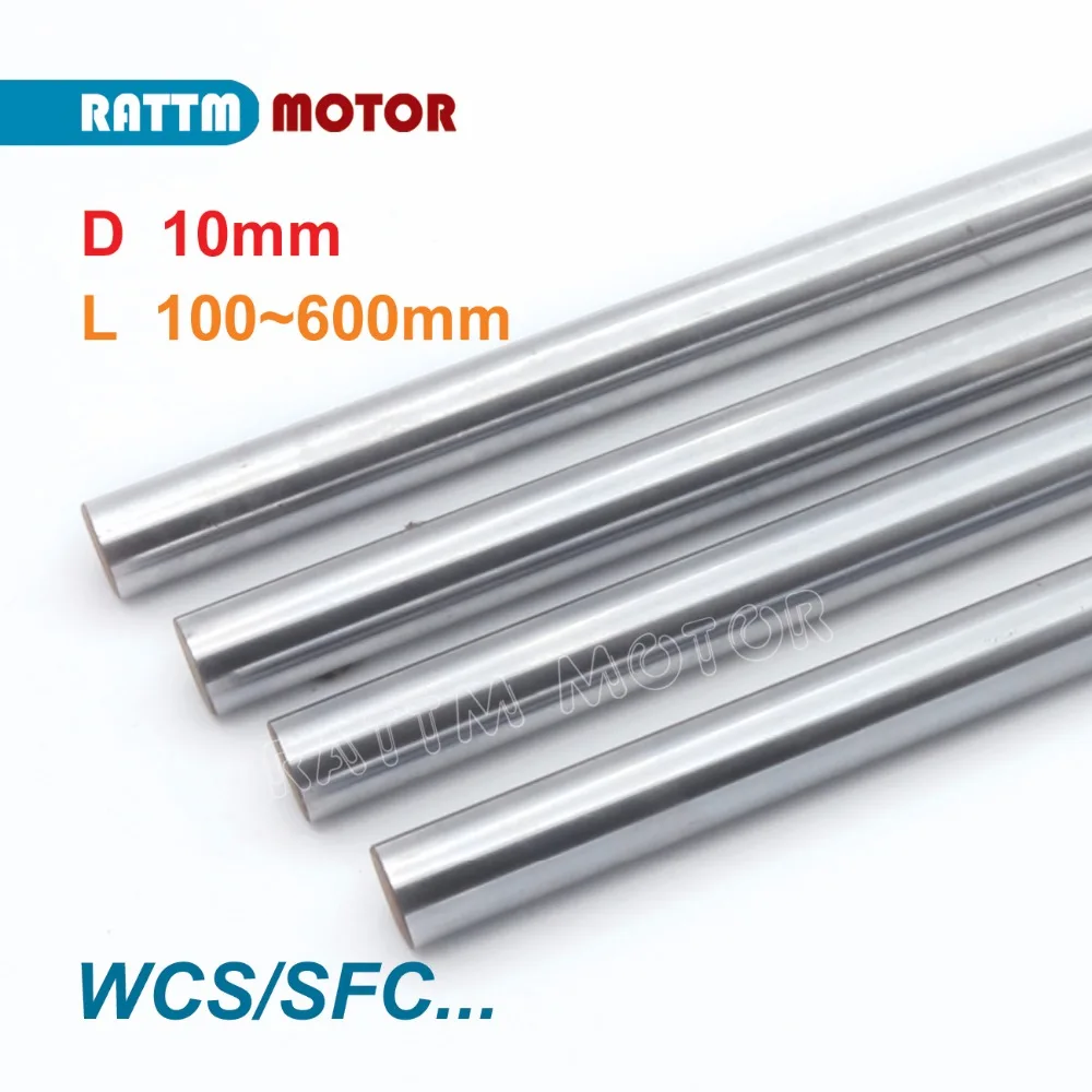 

2PCS WCS10mm L150/200/300/400/500/600/700mm chrome plated linear round rod shaft CNC XYZ 3D printer rod shaft SFC10