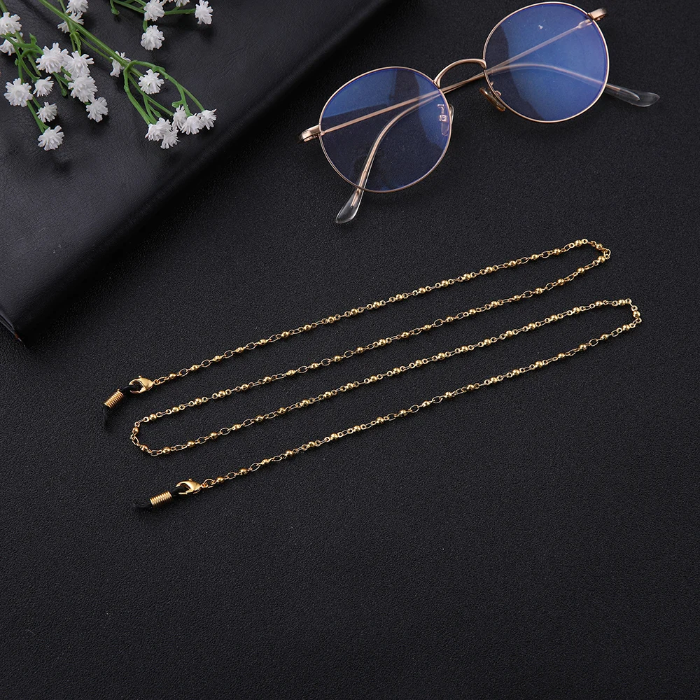Teamer 78cm Handmade Beaded Metal Glasses Chain Women Men Fashion Eyewear Cord Holder Neck Sunglasses Strap | Аксессуары для