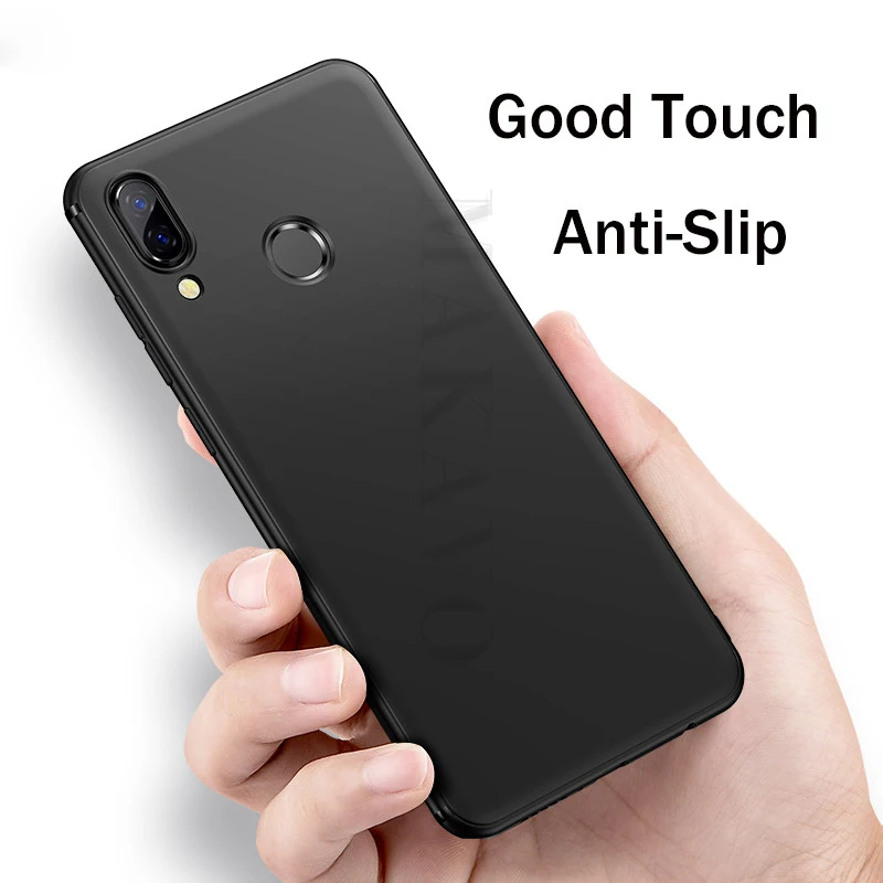 MAKAVO чехол для huawei P Smart Plus с полной защитой мягкий силиконовый матовый телефона s 6 3