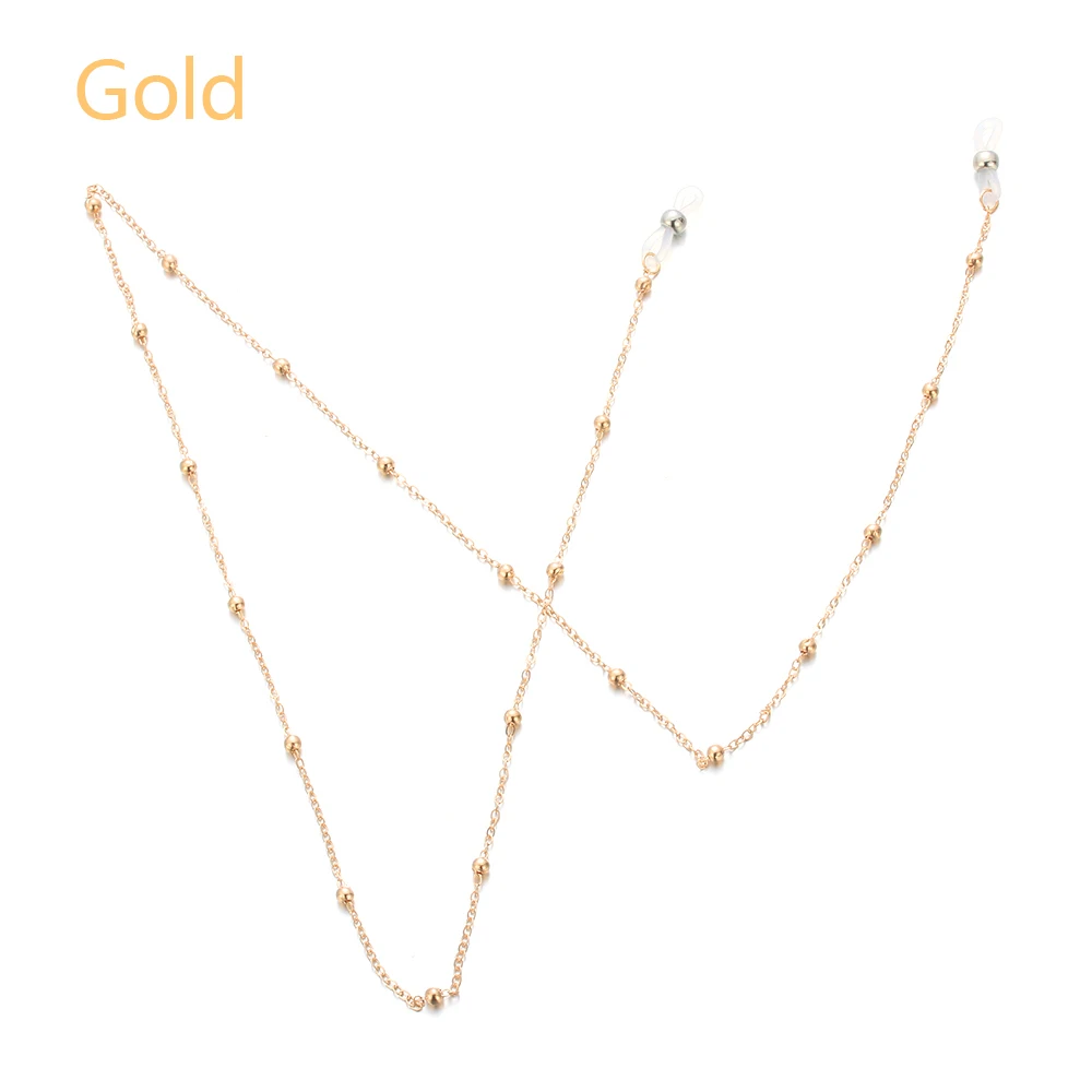 Style1 -Gold Очки цепочка для очков очки винтажная цепочка держатель шнур ремешок ожерелье очки аксессуары 70 см - Цвет: Style1 -Gold
