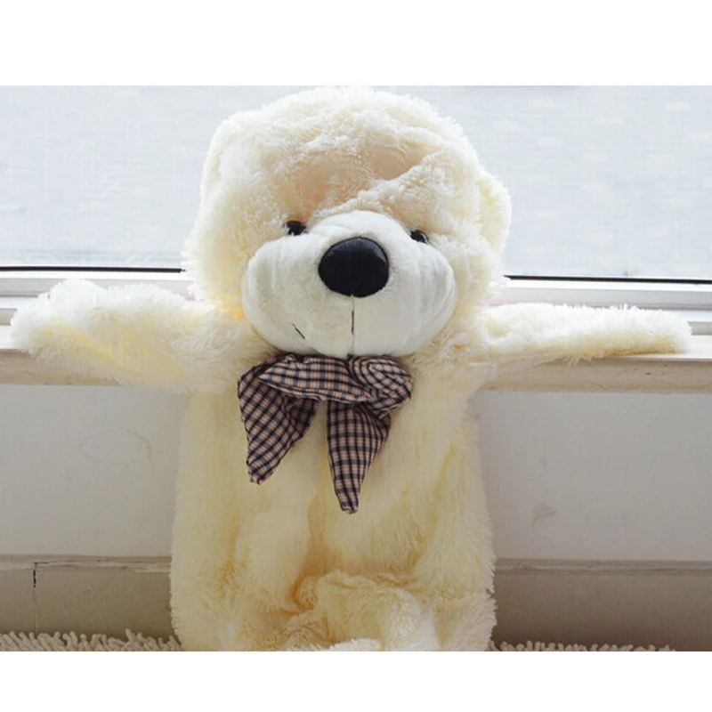 Гигантский плюшевый мишка игрушка пустая оболочка животное медведь кожа на молнии детская кровать спящая