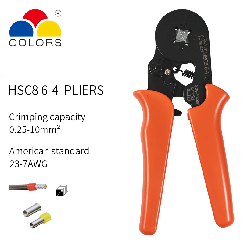 Плоскогубцы Набор 0 25-10mm2 саморегулируемый Ratchat клещи обжимные инструмент кусачки