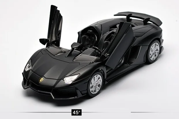 Black Модель автомобиля из сплава KD(1/32), конвертируемый спортивный автомобиль, отличный литой автомобиль, W/светильник N звук. Сплав Акустооптическая коллекция - Цвет: Black