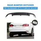 Автомобильный диффузор, губа на задний бампер для Volkswagen VW Jetta GLI 2012 2013 2014 ABS Матовый Черный Тюнинг Автомобиля