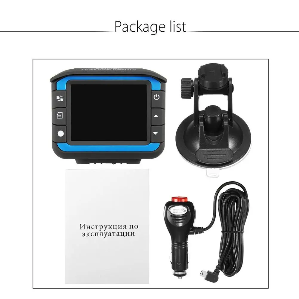 2 В 1 HD Скрытая камера Радар Лазерный спидометр Автомобиль 720p DVR Записывающее устройство 2.0 дюйма 140 градусов Ультра-широкоугольный объектив На складе.