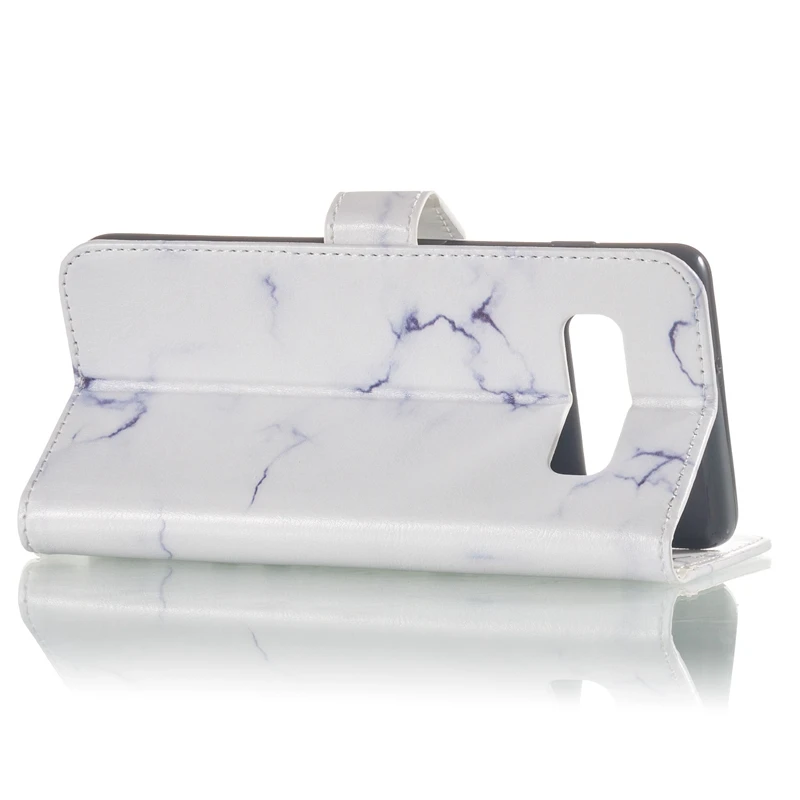 Marble Leather Wallet Case For Huawei P30 Pro Samsung S10 S10e J4 J6 plus A7 A9 2018 Honor 10 Lite Stone Flower Butterfly 1pcs |