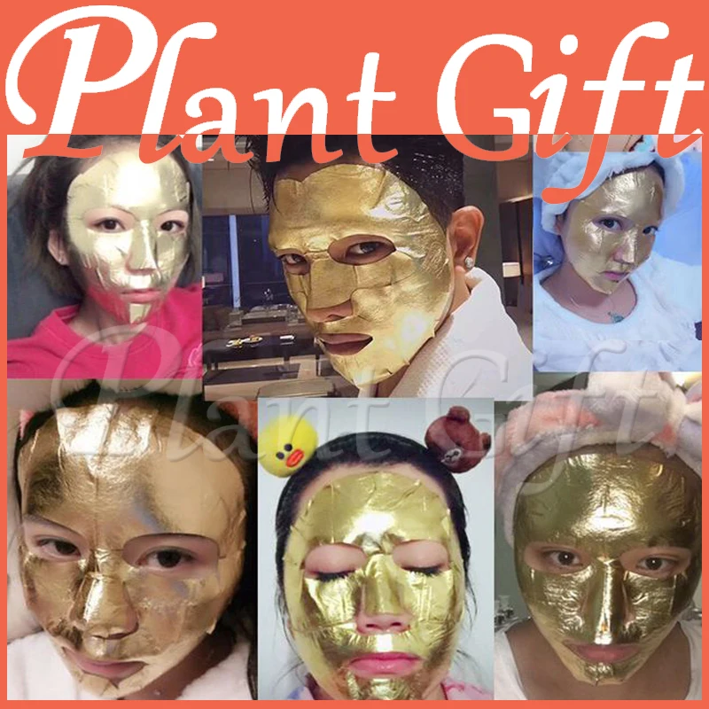 5 шт. Золотая фольга маска лист спа 24K для красоты лица салон оборудование против