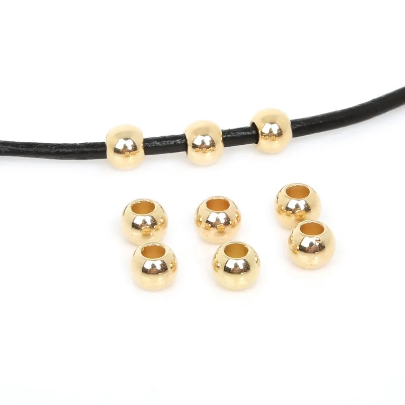 NiceBeads покрытые 100 шт. акриловые зеркальные бусины бусины-разделители россыпью для