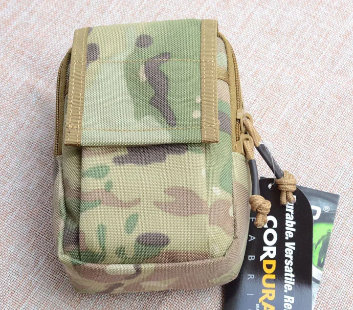 CP Multicam Тактическая Сумка Molle EDC, сумка для гаджета, поясная сумка для 5," iPhone 6 Plus iPhone 7 Plus, смартфон - Цвет: CP Multicam