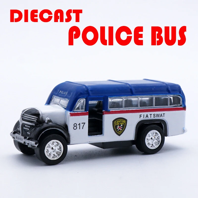 Литой классический мини автобус Мальты масштаб 1/64 детские игрушки металлический