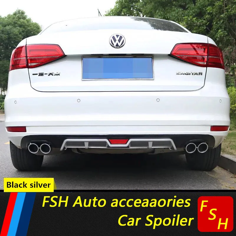 Для Jetta Задний Спойлер ABS задний бампер диффузор защитные бамперы для VW Body kit