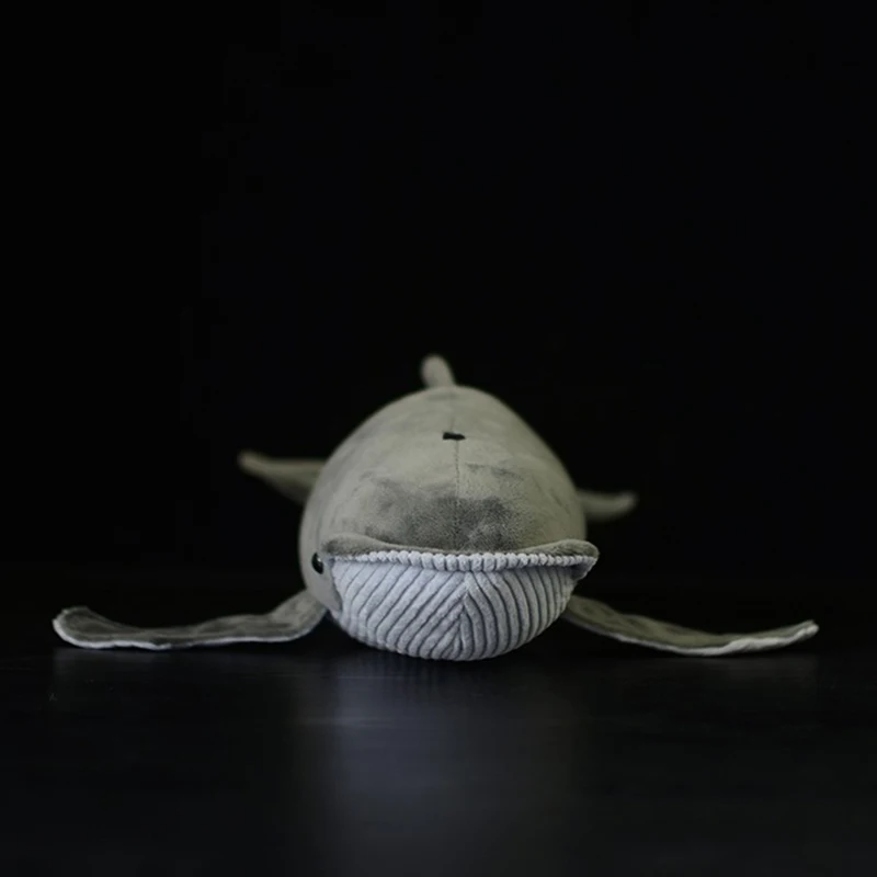 40CM lunghezza realistico balena blu farcito giocattolo Extra morbido gobba balene giocattoli di peluche vita reale oceano animale giocattolo regali