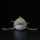 Реалистичный синий кит длиной 40 см, мягкая игрушка, очень мягкие горбатки, плюшевые игрушки, настоящая жизнь, океанские животные, игрушка, подарки