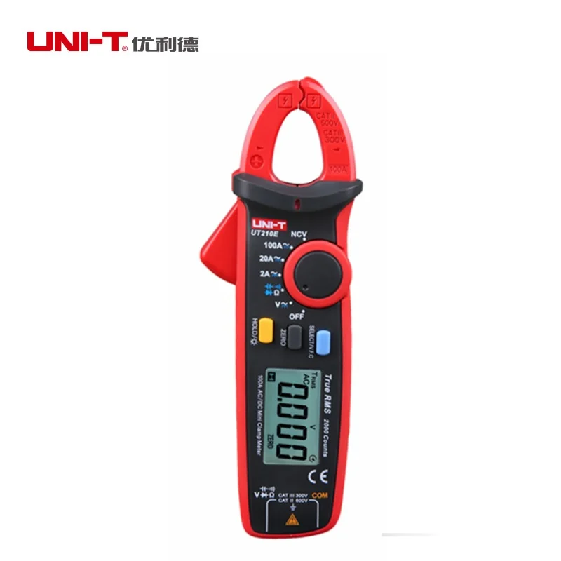 UNI-T UT210D UT210E клещи мультиметр AC2V/20 V/200 V 20A/200A Автоматический диапазон истинное
