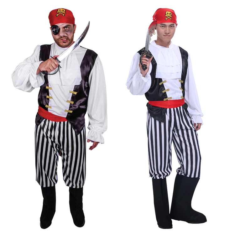 Костюм для Хэллоуина Мужской взрослый пирата из мультфильма Капитан Америка