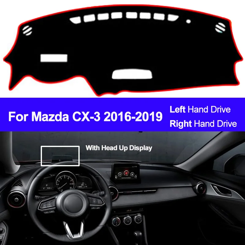 Двухслойный чехол для внутренней панели автомобиля Mazda CX-3 CX3 2016 2017 2018 2019 коврик