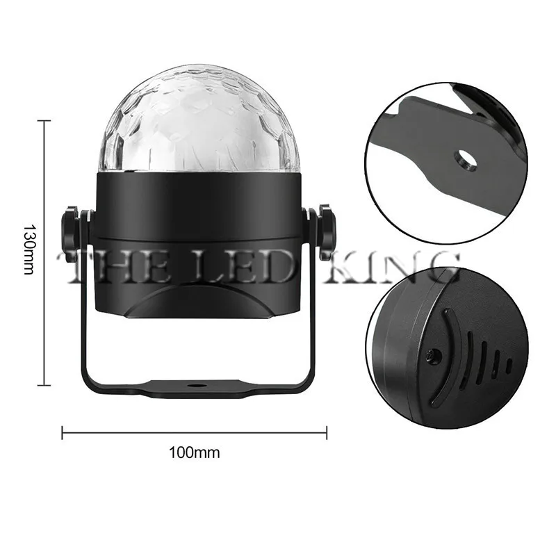 6 Вт 9 RGB LED проектор DJ свет диско шар Par кристалл магический бар Вечеринка