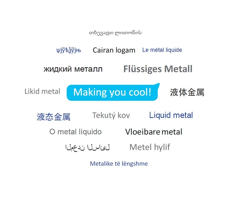 Процессор Жидкий металл радиатора охлаждения Ноутбук тепловой pad 40x40 мм |